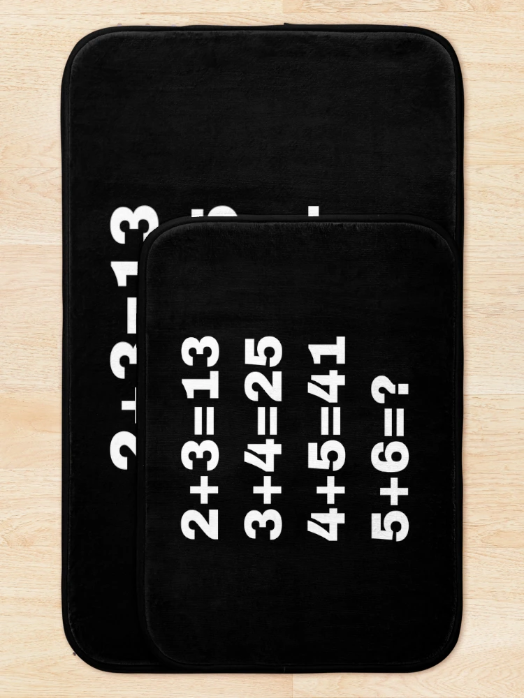 Thumbnail 5 of 6, Bath Mat, Math Quiz and Riddle designed and sold by StriderDesigns.