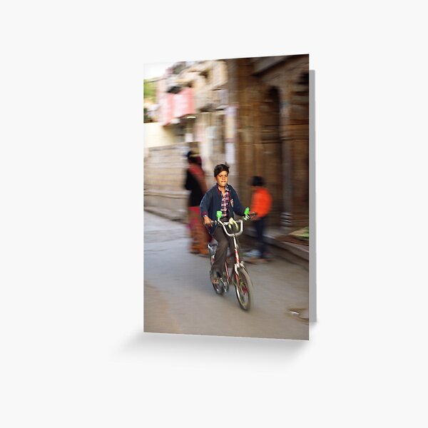 Bikeboy Greeting Card