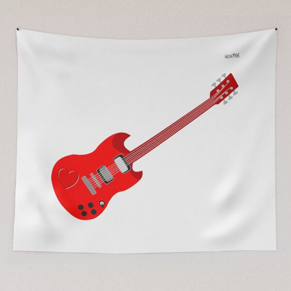 Item preview, Red lead guitar designed and sold by wowitsmytshirt.