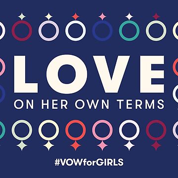 Artwork thumbnail, Love On Her Own Terms (Multicolor w/ Blue) by VOW for Girls