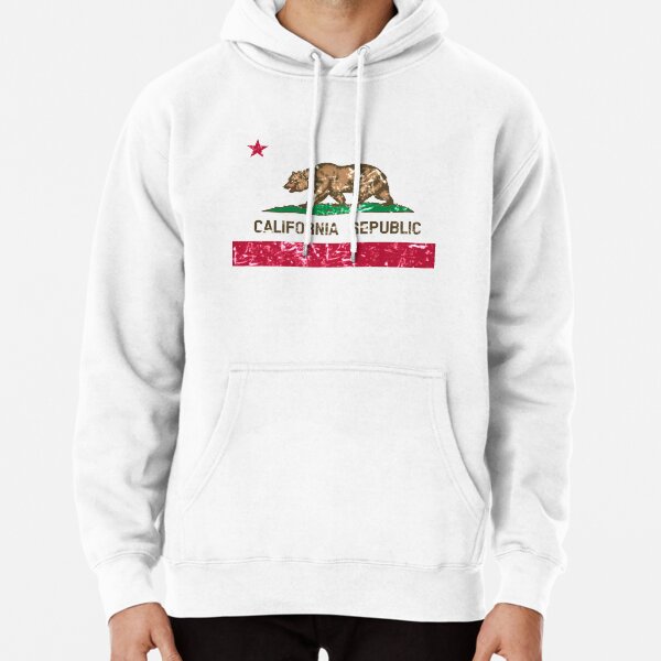 Vista previa del artículo con la obra «Bandera de estado de la República de California apenado Vintage», diseñado y vendido por teachertees.