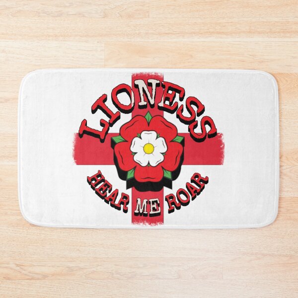Item preview, England Lioness Rose Hear Me Roar Female Rose Football Design designed and sold by TrulyEpoque.
