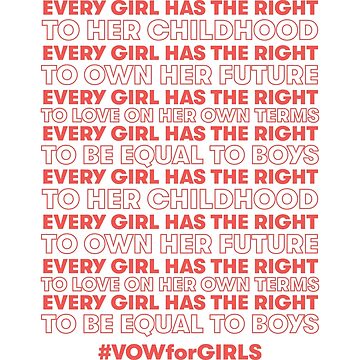 Artwork thumbnail, Every Girl Has The Right (Grapefruit) by VOW for Girls