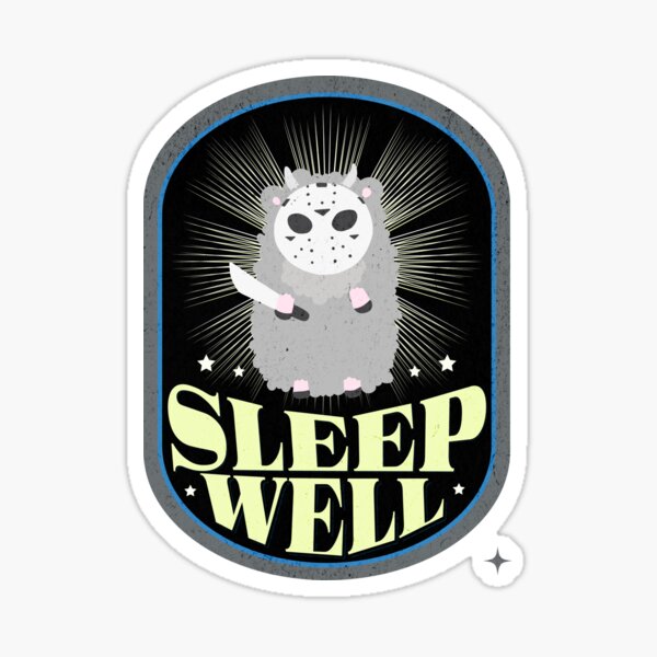 Item preview, Funny Insomnia Horror Sheep With Mask, Sleep Humor designed and sold by madtoyman.