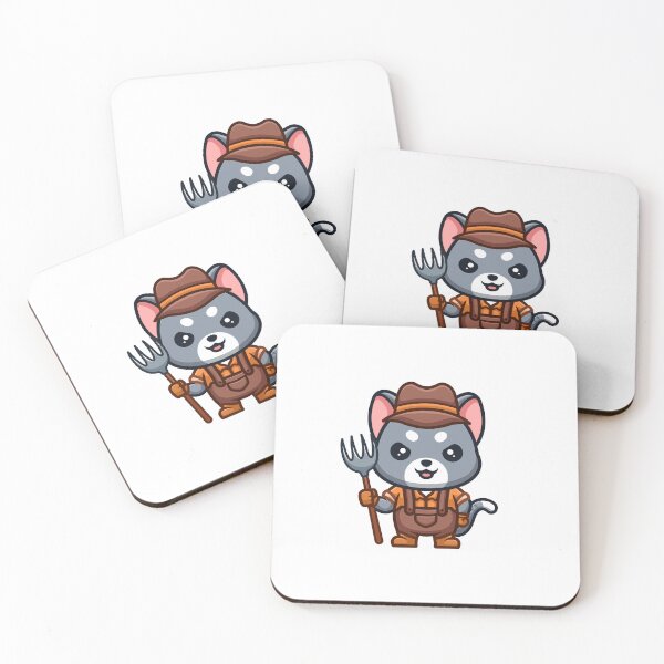 Item preview, Domestic Cat Farmer Cute Cartoon designed and sold by GumregaStudio.