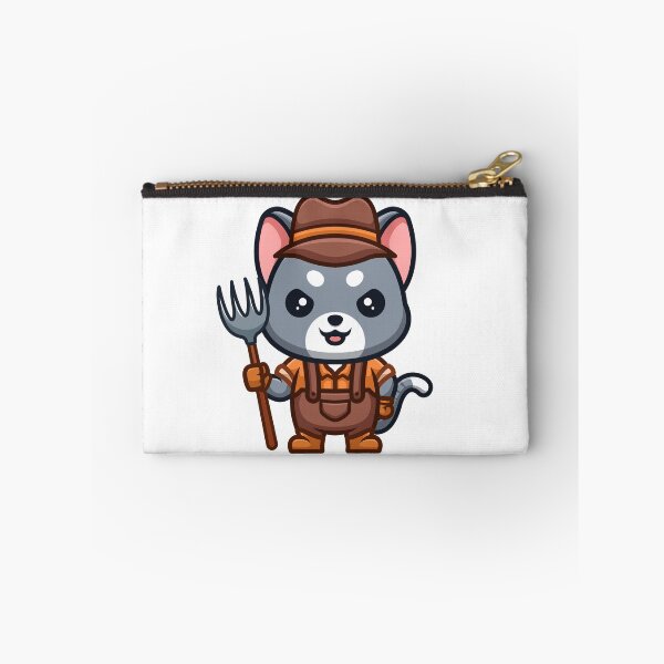 Item preview, Domestic Cat Farmer Cute Cartoon designed and sold by GumregaStudio.