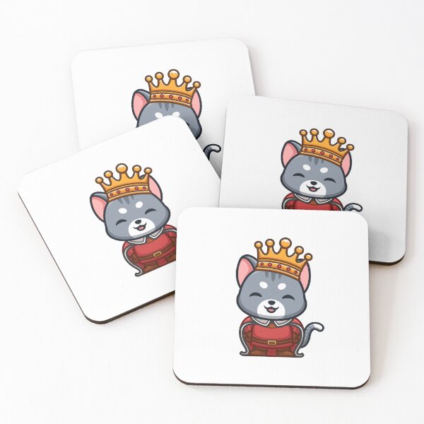 Item preview, Domestic Cat King Cute Cartoon designed and sold by GumregaStudio.