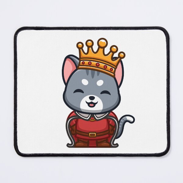 Item preview, Domestic Cat King Cute Cartoon designed and sold by GumregaStudio.