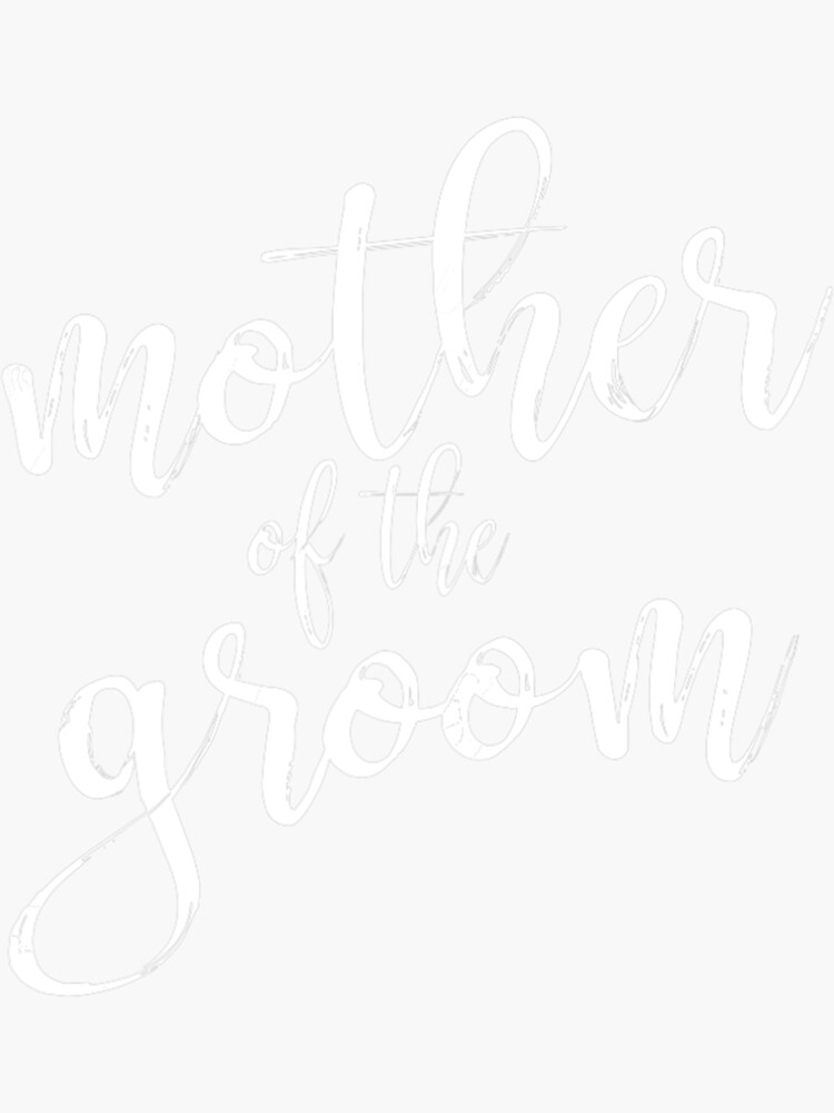 "Womens Mother Of The Groom Matching Bridal Shower" Sticker for Sale by