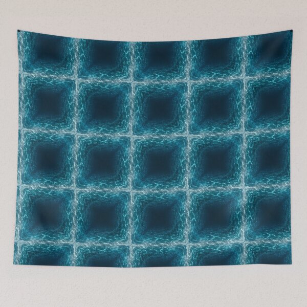 Item preview, Forged By The Sea Ocean Tessellation Art 46 designed and sold by Shape-And-Color.