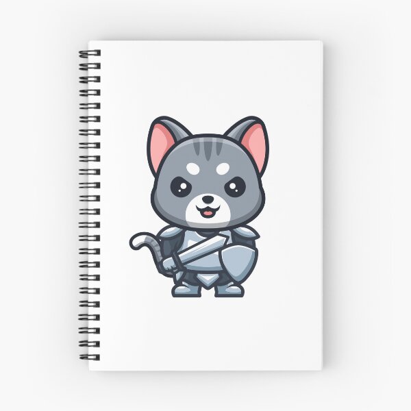 Item preview, Domestic Cat Knight Cute Cartoon designed and sold by GumregaStudio.