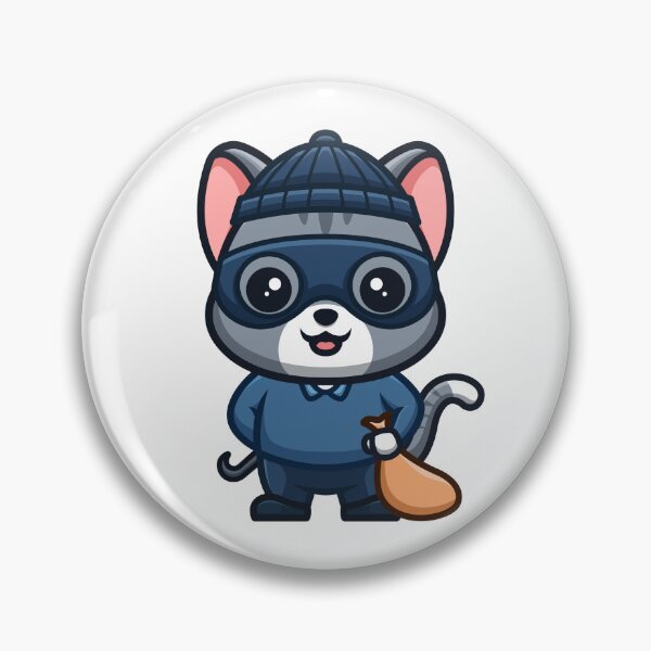 Item preview, Domestic Cat Thief Cute Cartoon designed and sold by GumregaStudio.