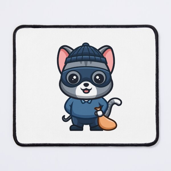 Item preview, Domestic Cat Thief Cute Cartoon designed and sold by GumregaStudio.