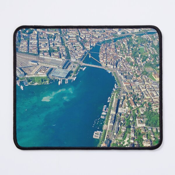 Item preview, City of Lucerne Aerial Photograph | Luftaufnahme von Luzern designed and sold by lordyswiss.