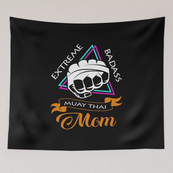 Item preview, Muay thai boxing self defense mom mom mom7 designed and sold by trackitpher.