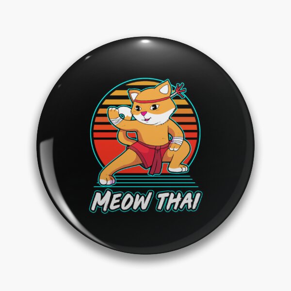 Item preview, Muay Thai Cat Meow Thai Kickboxing Thai Boxing42 designed and sold by trackitpher.
