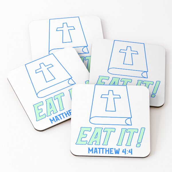 Item preview, Eat it! - Matthew 4:4 designed and sold by thesalleyhouse.