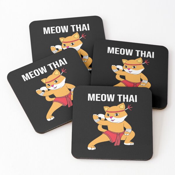 Item preview, Muay Thai Cat Meow Thai Kickboxing Thai Boxing43 designed and sold by trackitpher.