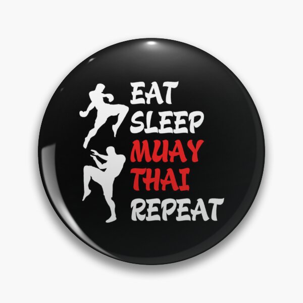 Item preview, Muay Thai Eat Sleep Repeat Thai Boxing Kickboxing15 designed and sold by trackitpher.