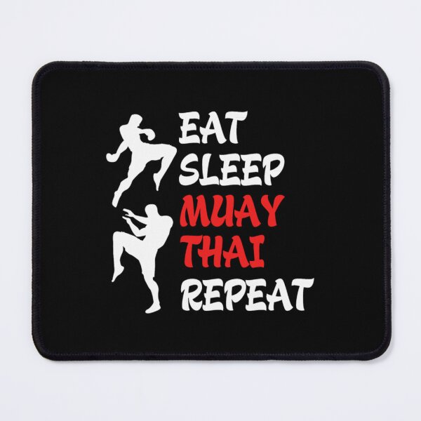 Item preview, Muay Thai Eat Sleep Repeat Thai Boxing Kickboxing15 designed and sold by trackitpher.