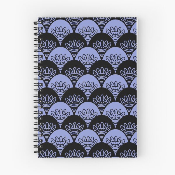 Item preview, Purple and Black Scallop Pattern designed and sold by Julie Erin Designs.