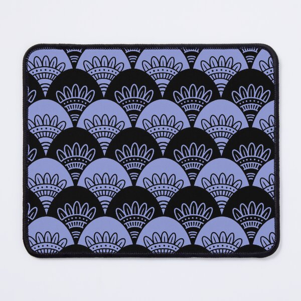 Item preview, Purple and Black Scallop Pattern designed and sold by Julie Erin Designs.