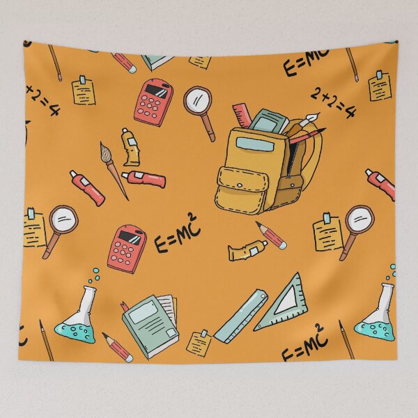 Item preview, back to school pattern designed and sold by The-BobBoy-Shop.