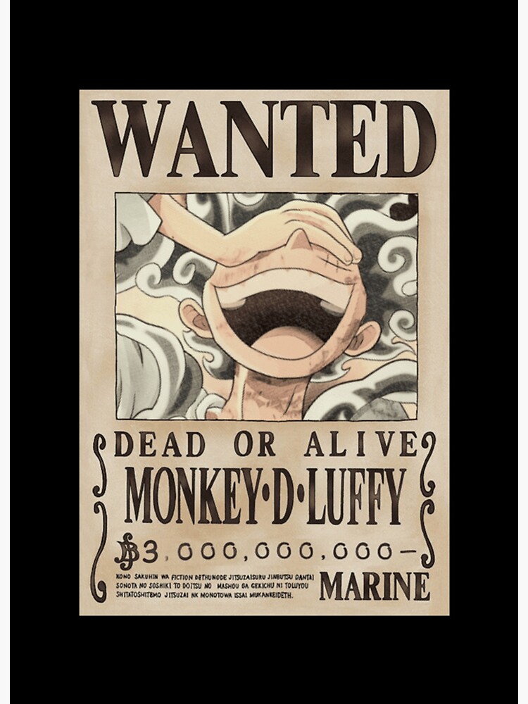 Wanted Monkey D. Luffy - One Piece - Poster / Affiche