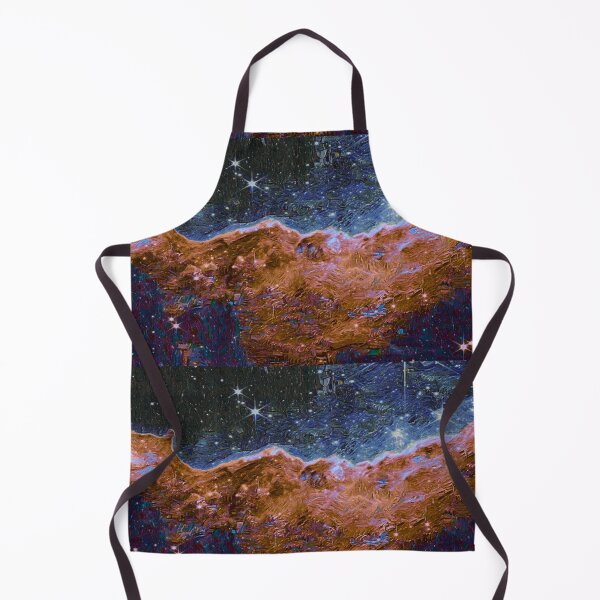 Item preview, JWST Space Telescope Carina Nebula in Van Gogh style [zoom] designed and sold by SolidEarthArt.