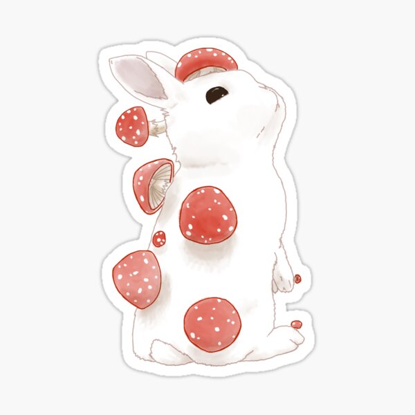 Vista previa del artículo con la obra «Bunny Shroom», diseñado y vendido por CausticeIchor.