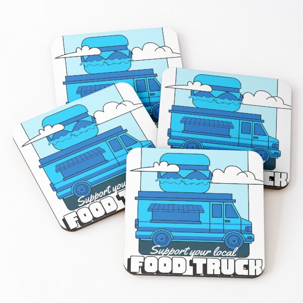 Item preview, Food Truck (Blue) designed and sold by thesalleyhouse.