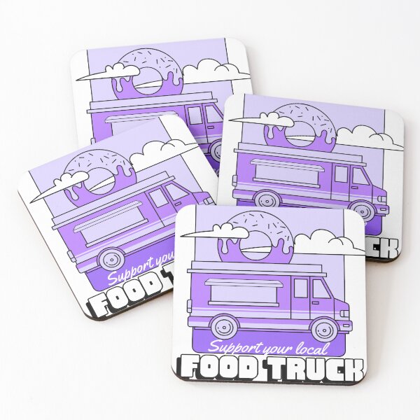 Item preview, Food Truck (Purple) designed and sold by thesalleyhouse.