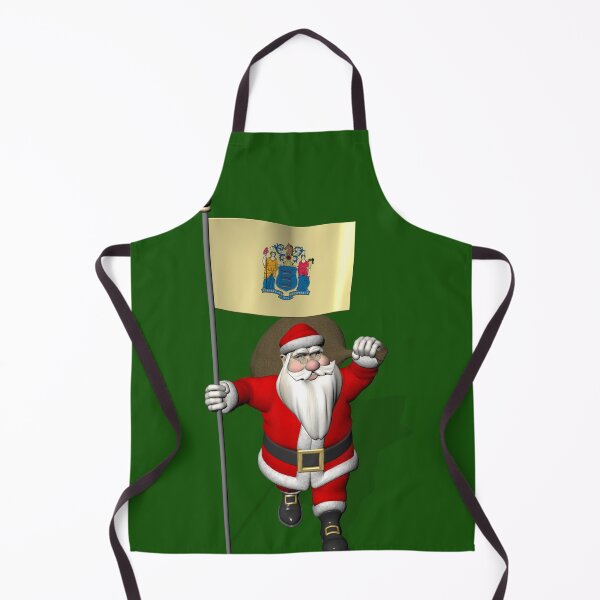 Item preview, Santa Claus With Flag Of New Jersey designed and sold by Mythos57.