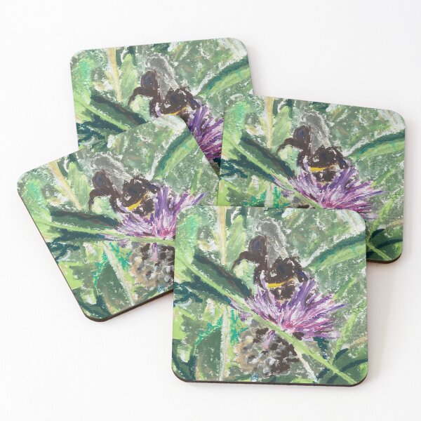 Item preview, Bumble on knapweed designed and sold by Catherine Holland.