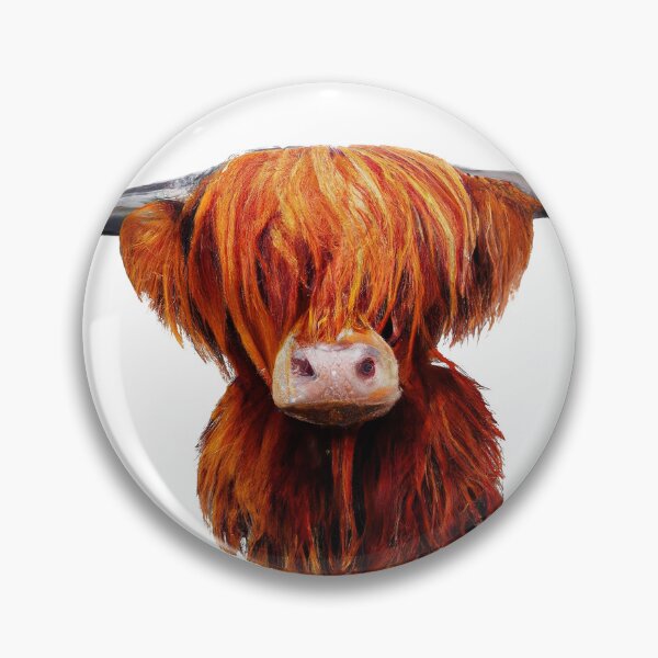Item preview, Hairy Scottish Highland Cow designed and sold by Kaamalauppias.