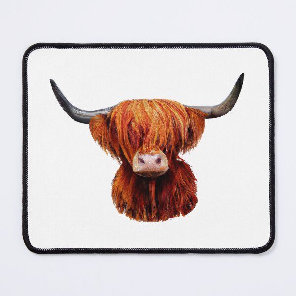 Item preview, Hairy Scottish Highland Cow designed and sold by Kaamalauppias.