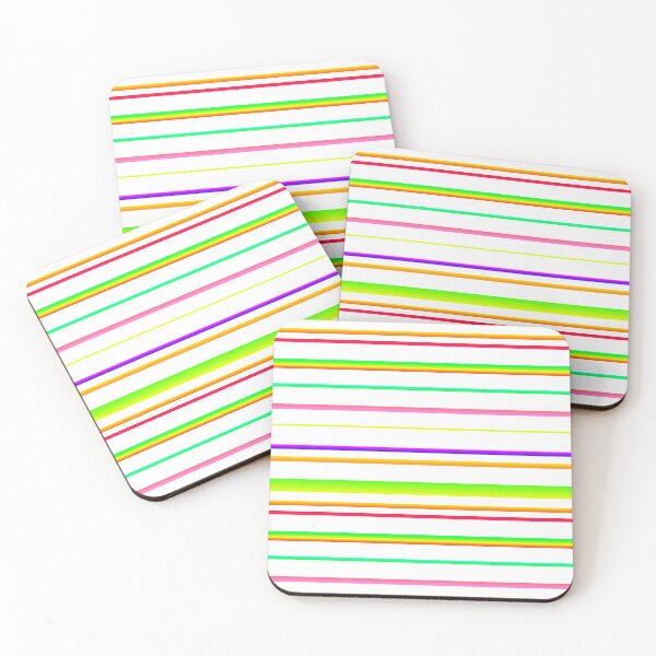 Item preview, Multi color line pattern | white line pattern designed and sold by lausn.