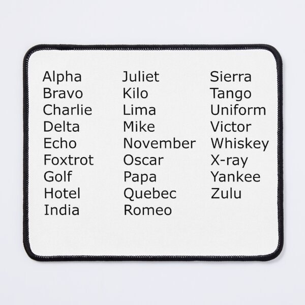 Item preview, Phonetic alphabet designed and sold by 3-1415926535.
