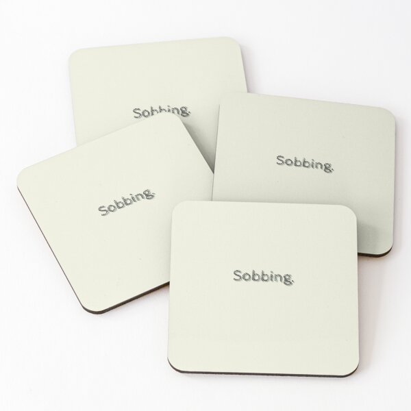 Item preview, Sobbing  Aesthetic Words Stickers designed and sold by estheticianart.