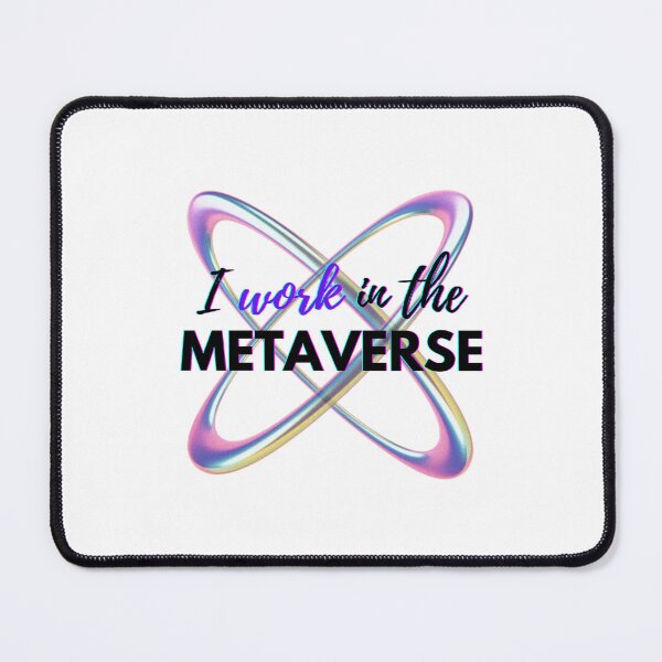 Item preview, I work in the Metaverse designed and sold by CryptoBeings.