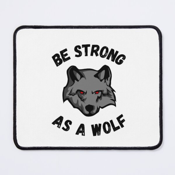 Item preview, Be strong as a wolf-motivational-cool-dangerous-red eyes designed and sold by PacePoint.
