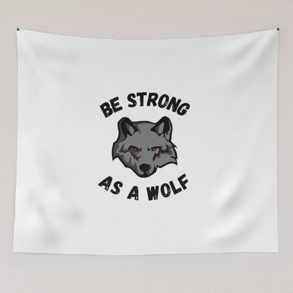 Item preview,  Be strong as a wolf-motivational-cool-dangerous-red eyes designed and sold by PacePoint.