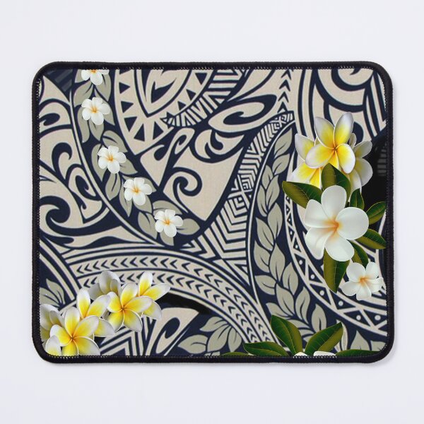 Artikel-Vorschau von Traditionelle hawaiianische Tapa und Plumeria, designt und verkauft von J Marielle Designs.
