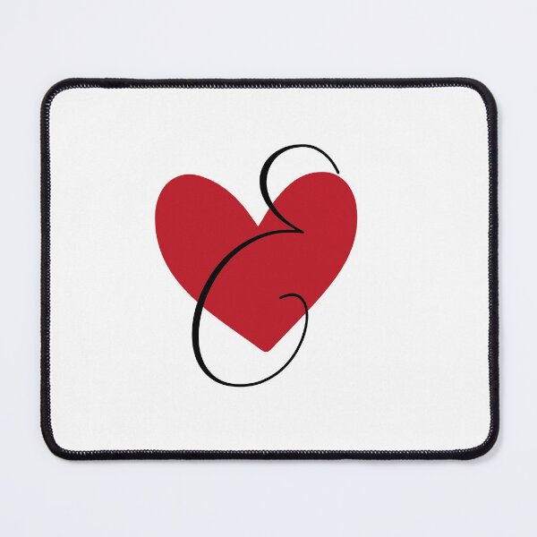Item preview, Heart With Letter Initial E designed and sold by medbdj.