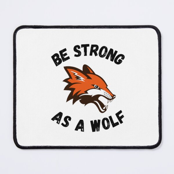 Item preview, Be strong as a wolf-motivational-cool-red wolf designed and sold by PacePoint.