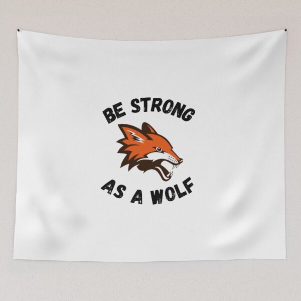 Item preview,  Be strong as a wolf-motivational-cool-red wolf designed and sold by PacePoint.