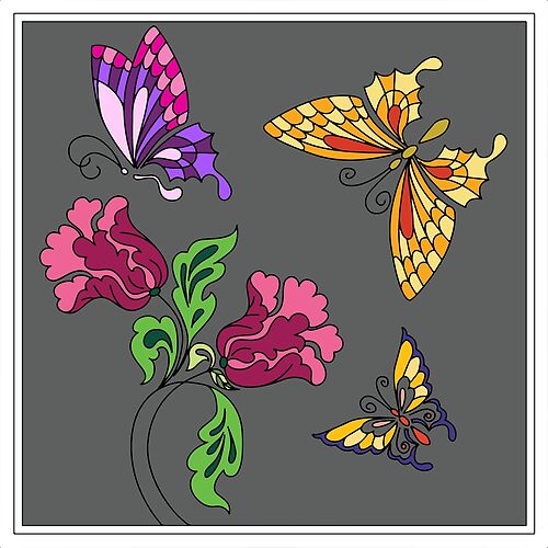 Butterflies 223 (Style:3)