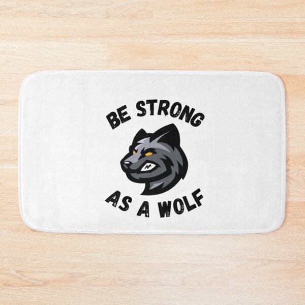 Item preview,  Be strong as a wolf-motivational-cool-black wolf-dreaded designed and sold by PacePoint.