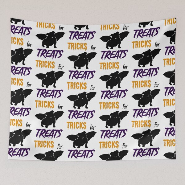 Item preview, Bulldog Bat "Tricks for Treats" - Dog Halloween Costume Design designed and sold by DesignsofWhimsy.