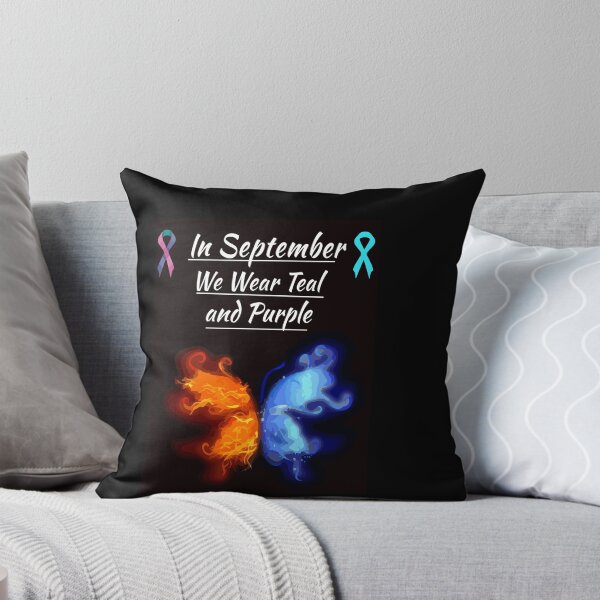 Item preview, In September we Wear Teal And Purple designed and sold by abdobouali4.